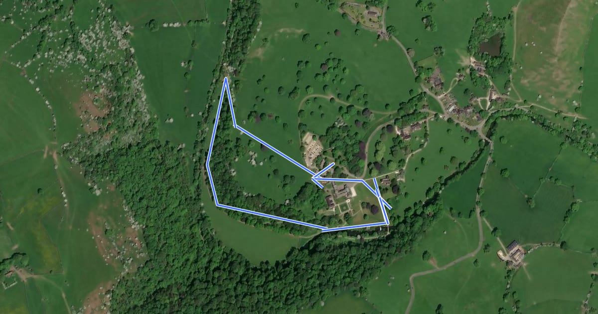 Маршрут Circular Park Walk на спутниковом снимке