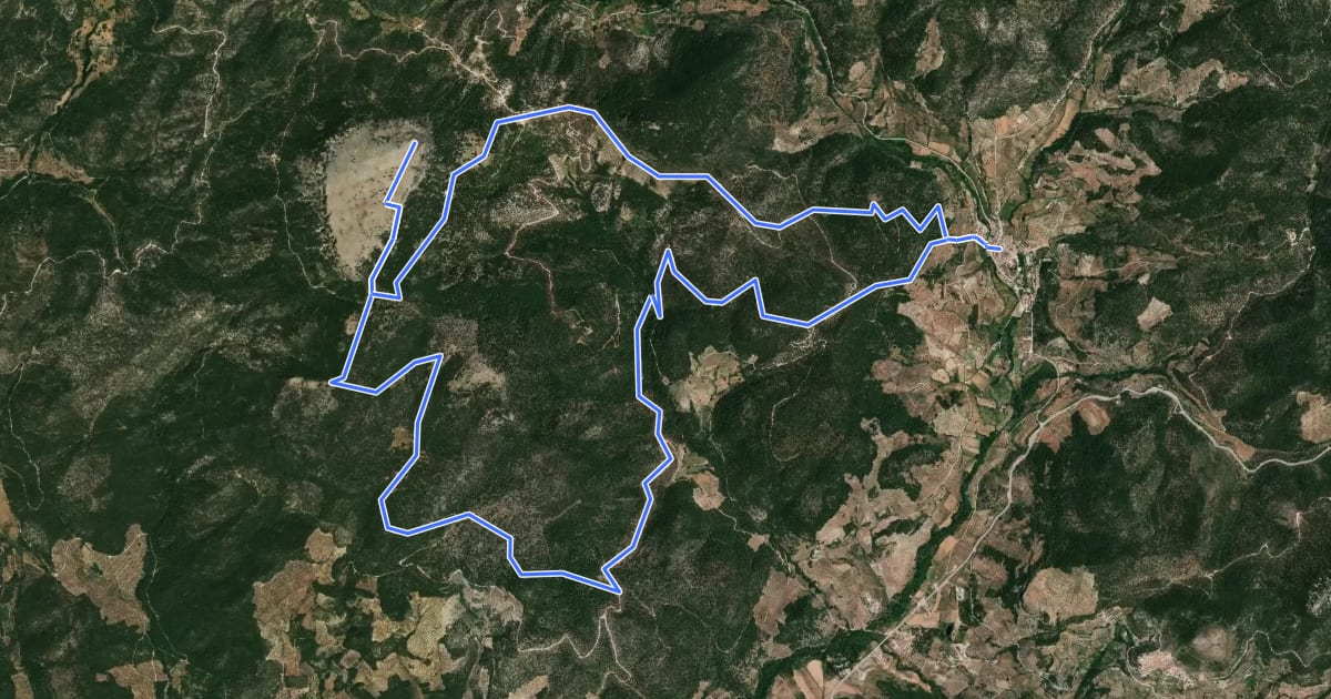 Маршрут Circular Piedra del Cambrón на спутниковом снимке