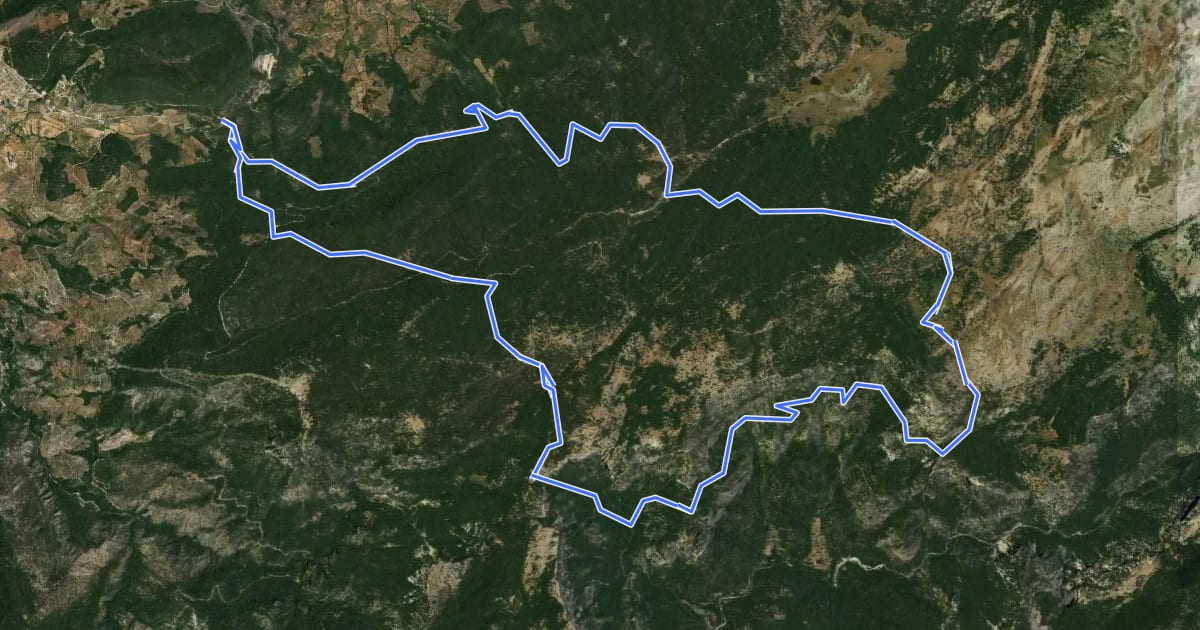 Маршрут Circular Sierra Alta de Siles на спутниковом снимке