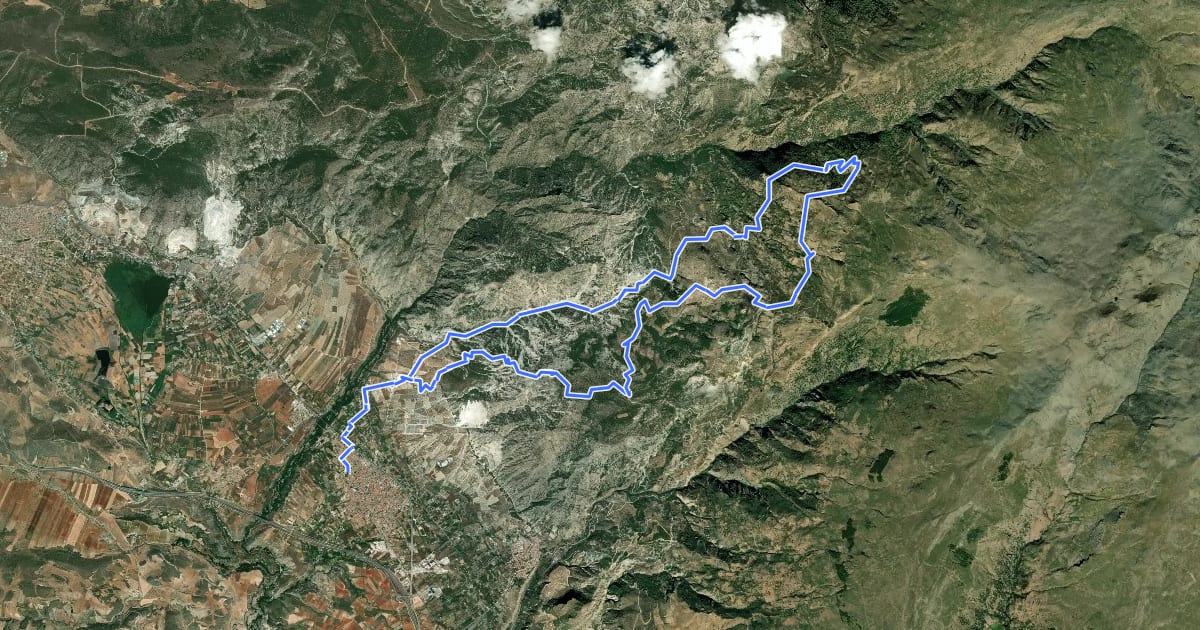 Маршрут Circular Sierra Dúrcal - La Esperanza на спутниковом снимке