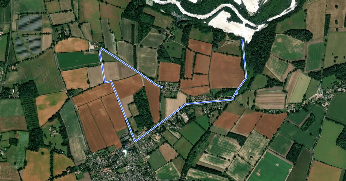 Маршрут Circular Walk на спутниковом снимке