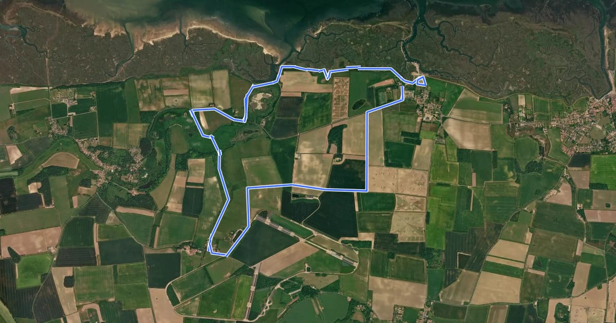Маршрут Circular Walk from Morston Quay to Cockthorpe, Blakeney на спутниковом снимке