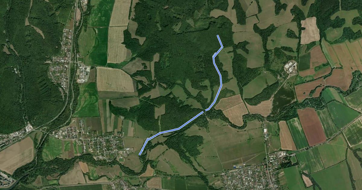 Маршрут Cirocha trail на спутниковом снимке