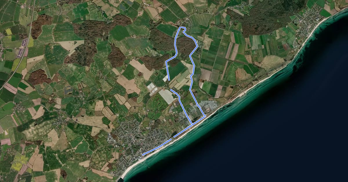 Маршрут Cismar-Route, Grömitz на спутниковом снимке