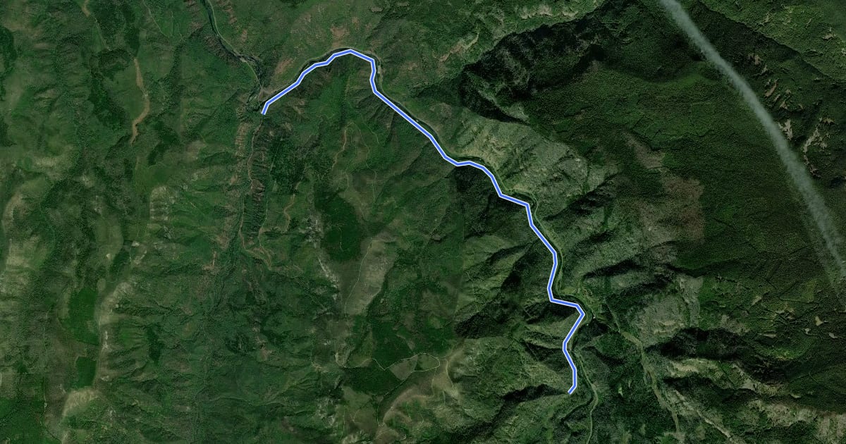 Маршрут Clackamas River Trail #715 на спутниковом снимке
