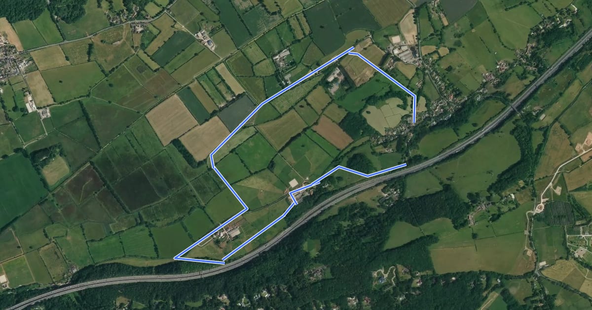 Маршрут Clapton Circuit на спутниковом снимке