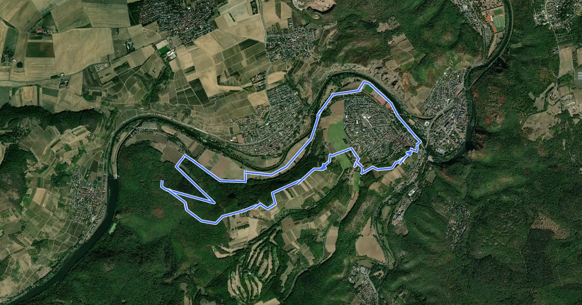 Маршрут CLASSICtour Ebernburg на спутниковом снимке
