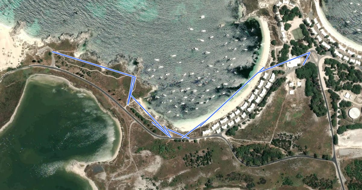 Маршрут Clean Up Route 6 - Little Armstrong Bay to Geordie Bay на спутниковом снимке