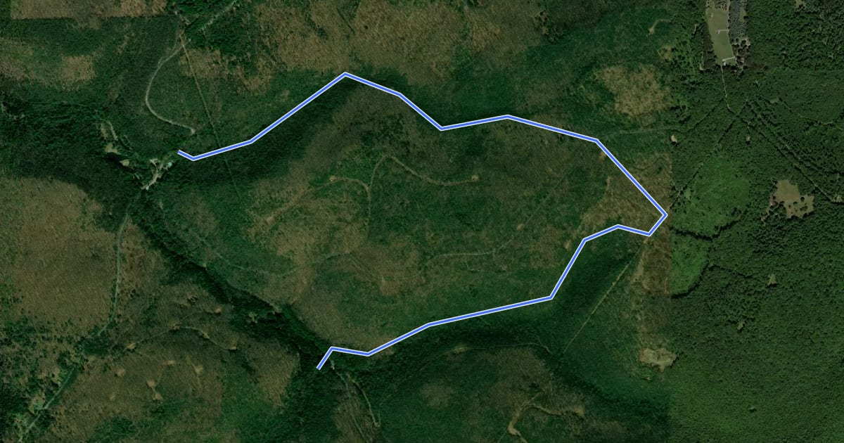Маршрут Clear Creek Trail на спутниковом снимке