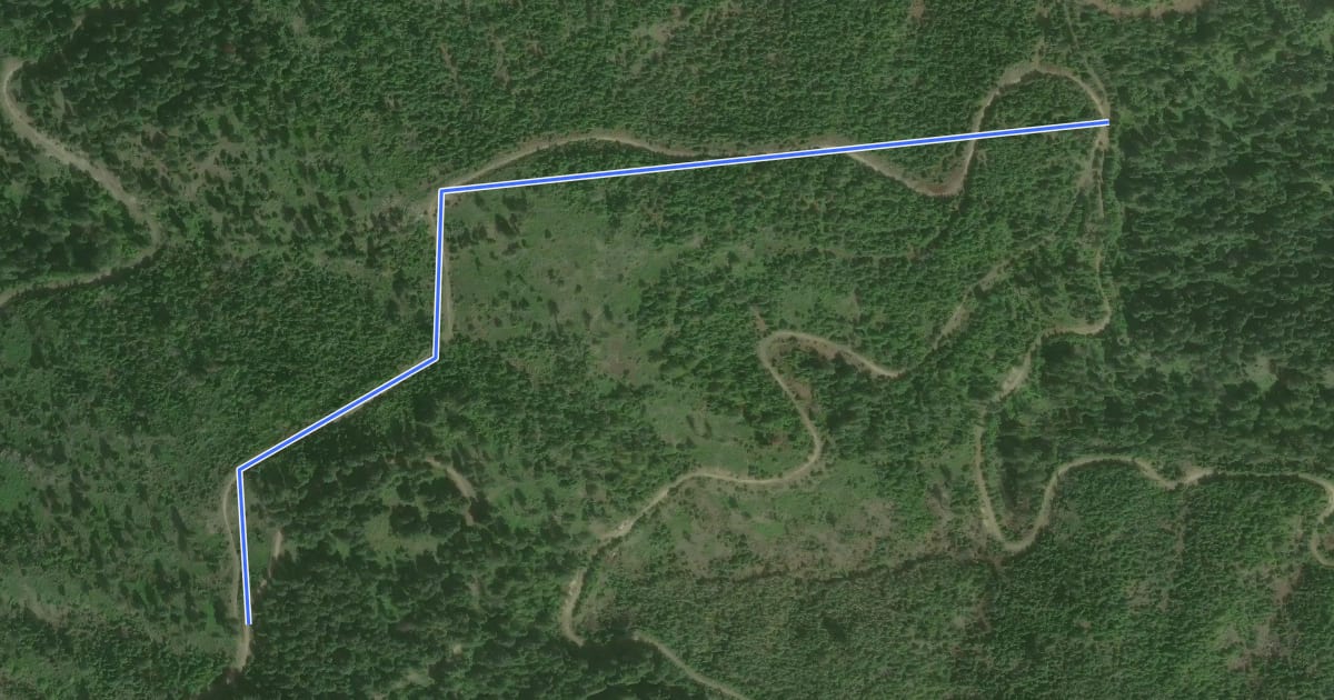 Маршрут Clearcut Connector на спутниковом снимке