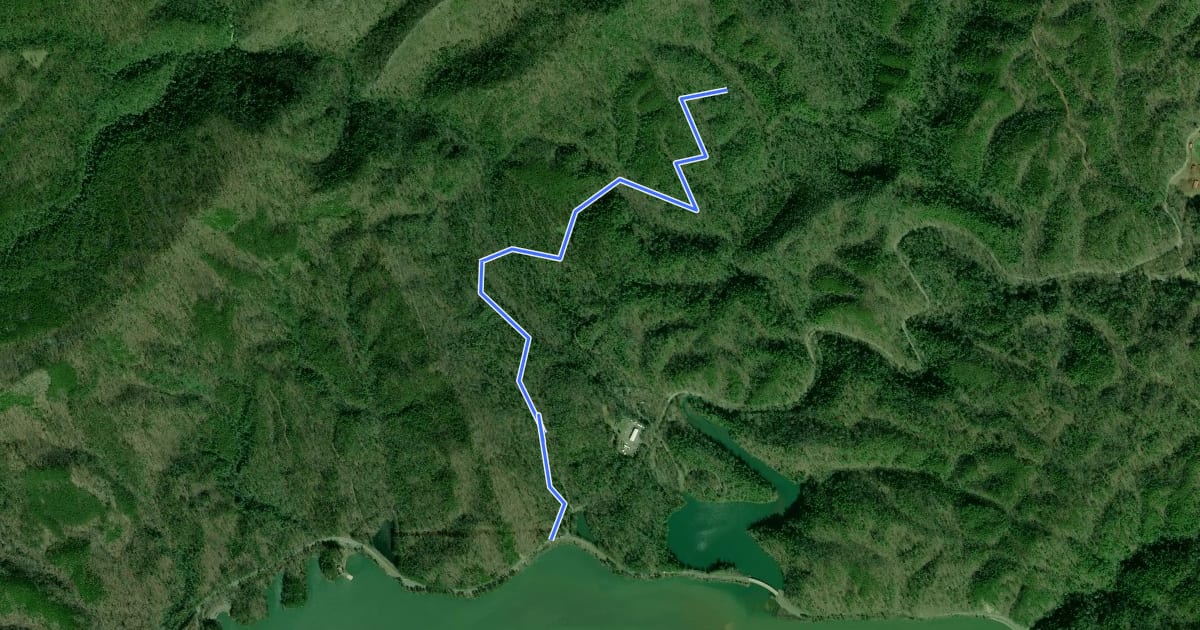 Маршрут Clemmer Spur Trail на спутниковом снимке