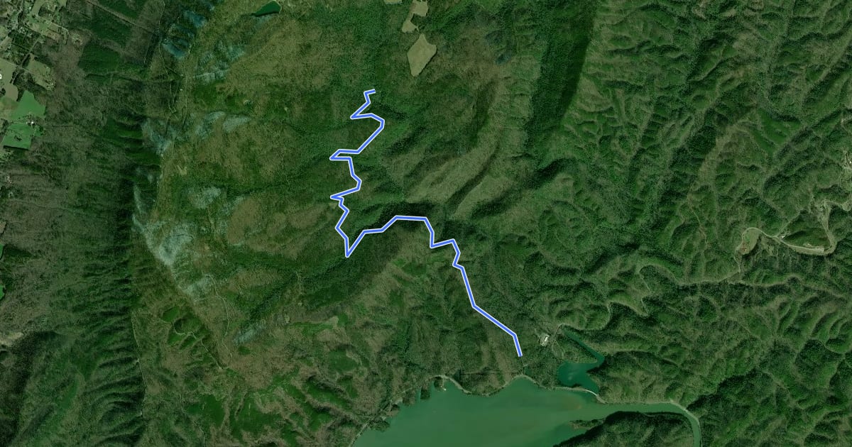 Маршрут Clemmer Trail на спутниковом снимке