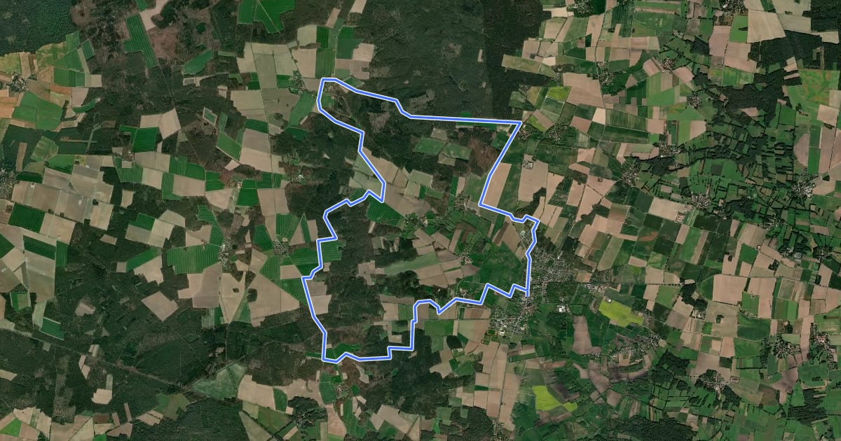 Маршрут Clenzer-Schweiz-Weg на спутниковом снимке
