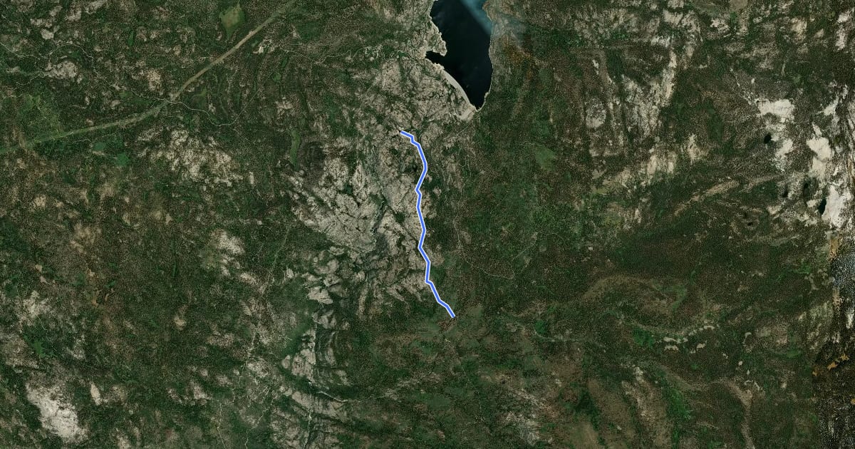 Маршрут Cliff Camp Trail на спутниковом снимке