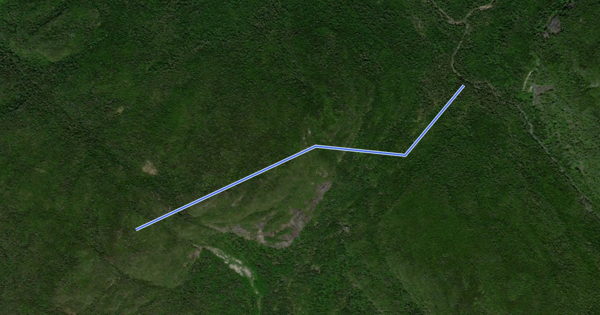 Маршрут Cliff Mountain Trail на спутниковом снимке