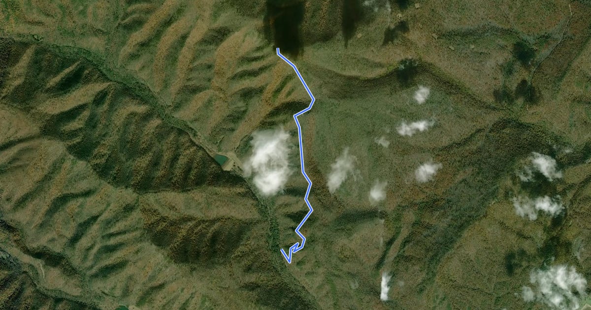 Маршрут Cliff Trail на спутниковом снимке