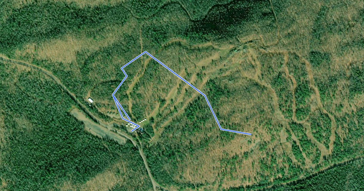 Маршрут Cliff View Trail на спутниковом снимке