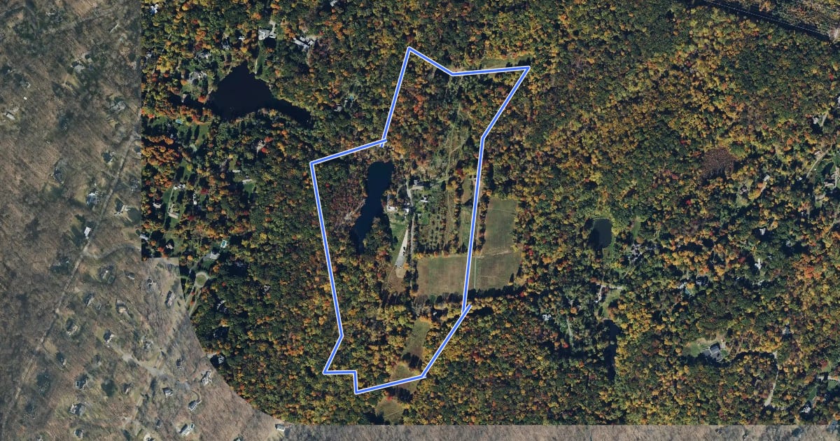 Маршрут Cliffdale Loop на спутниковом снимке