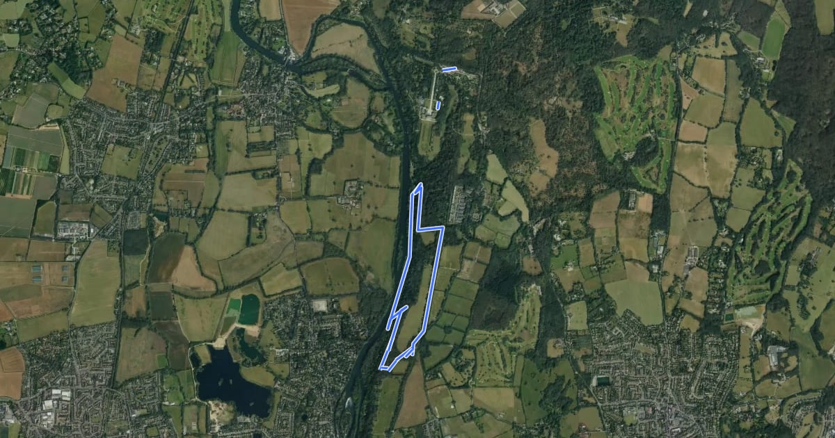 Маршрут Cliveden Gold Walking Trail, Cliveden на спутниковом снимке
