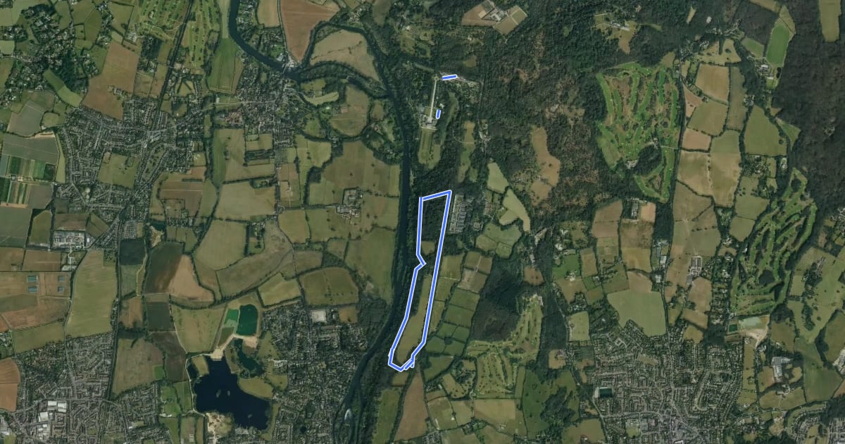 Маршрут Cliveden Green Walking Trail, Cliveden на спутниковом снимке