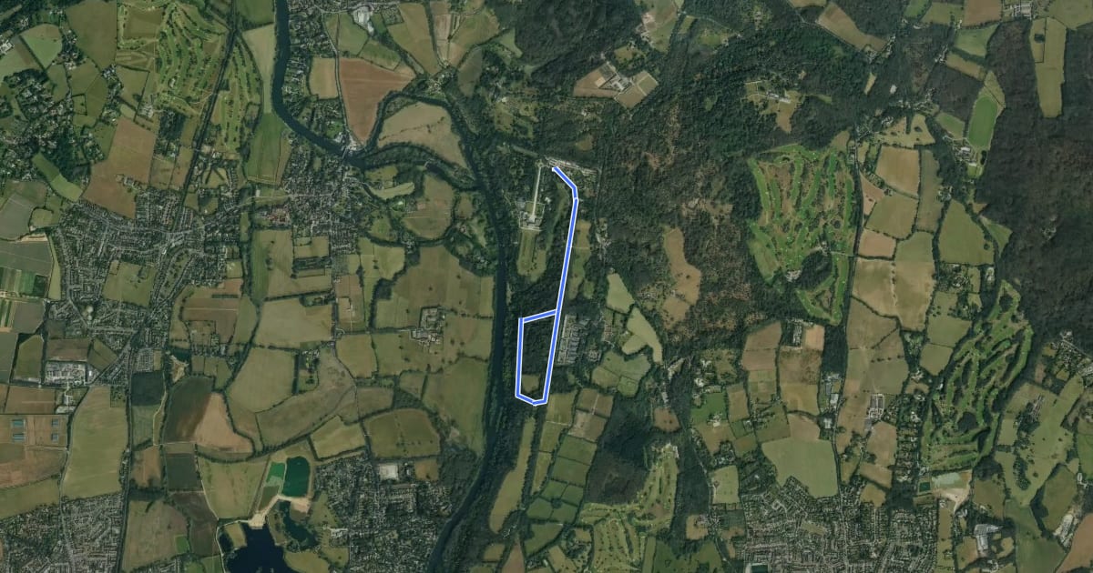 Маршрут Cliveden Woodland Walking Trail, Cliveden на спутниковом снимке