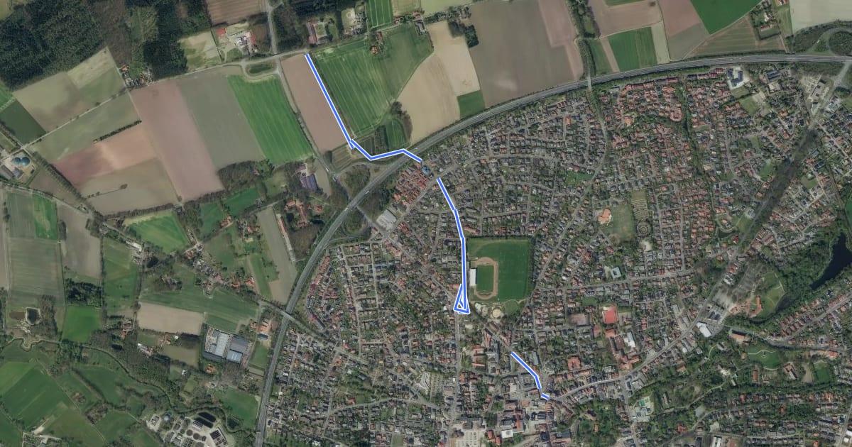Маршрут Cloppenburg (18) - Cloppenburg (59) на спутниковом снимке