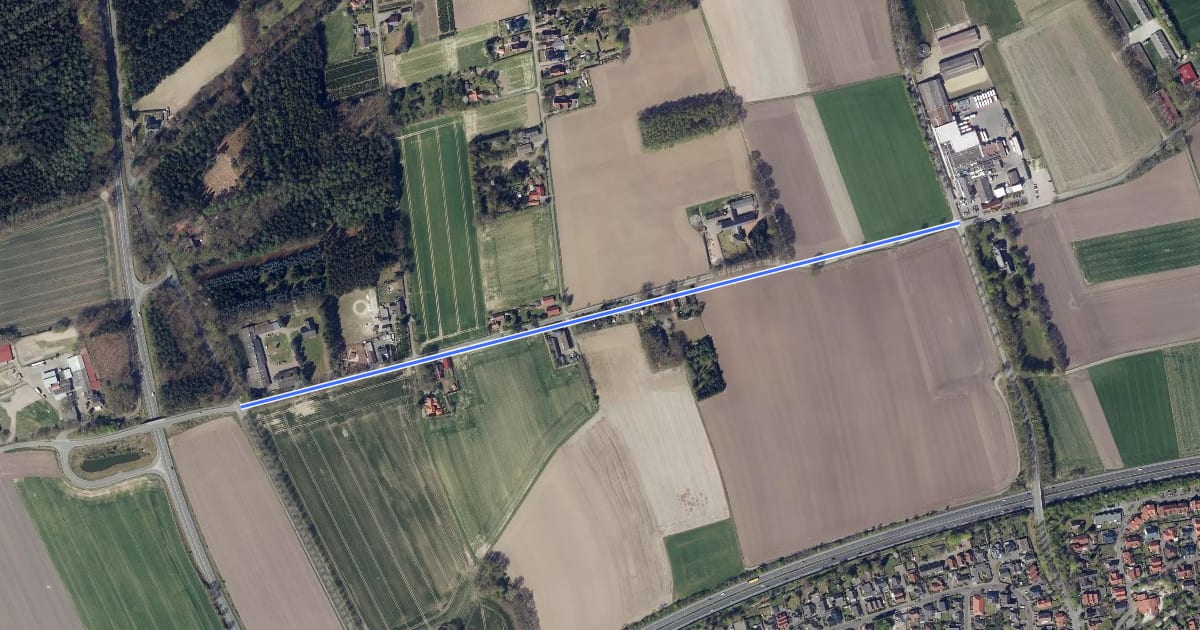 Маршрут Cloppenburg (18) - Cloppenburg (98) на спутниковом снимке