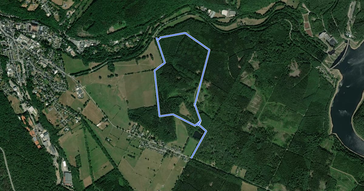 Маршрут Clouse - 4 Km gelb на спутниковом снимке