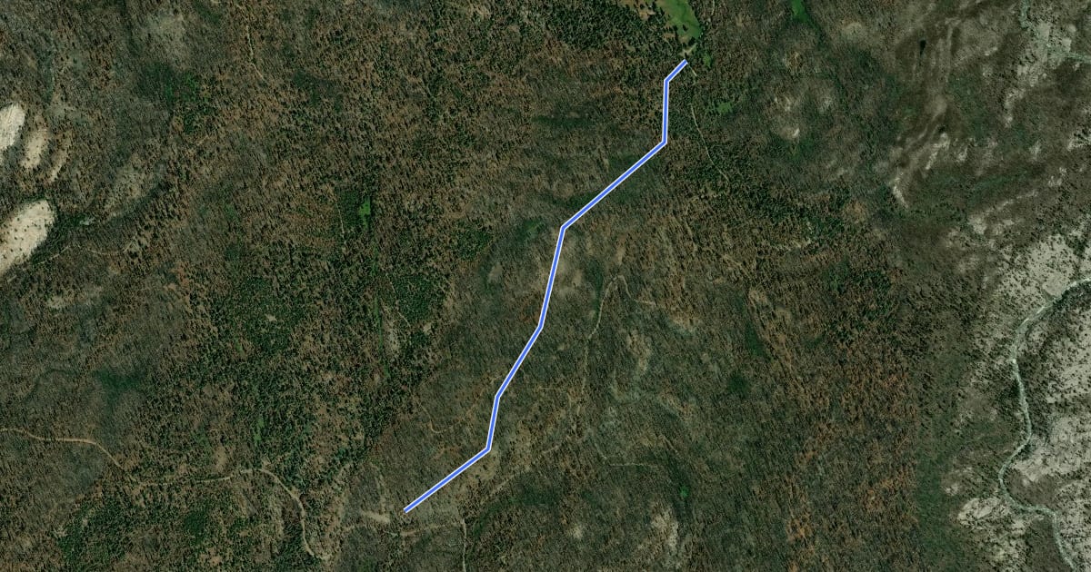Маршрут Clover Meadow Trail на спутниковом снимке