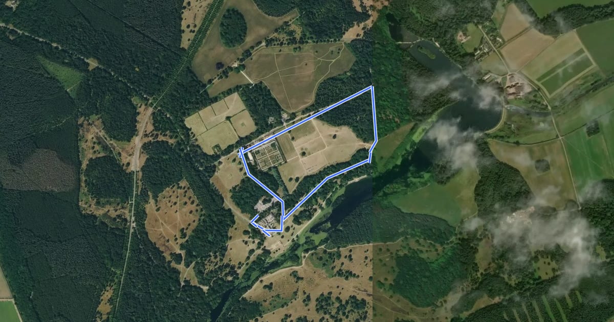 Маршрут Clumber Park History Walk, Clumber Park на спутниковом снимке
