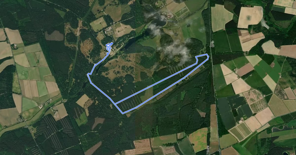 Маршрут Clumber Park Livestock-Free Walk, Clumber Park на спутниковом снимке