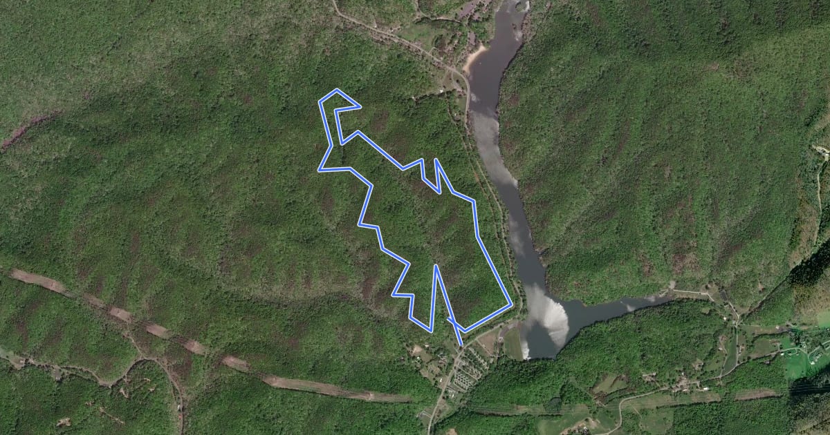 Маршрут Clyburn Ridge Loop Trail на спутниковом снимке