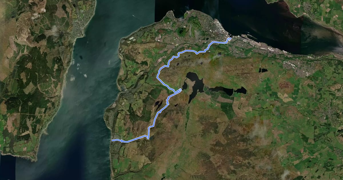Маршрут Clyde Coastal Path: 1: 4 Wemyss Bay to Victoria Harbour на спутниковом снимке