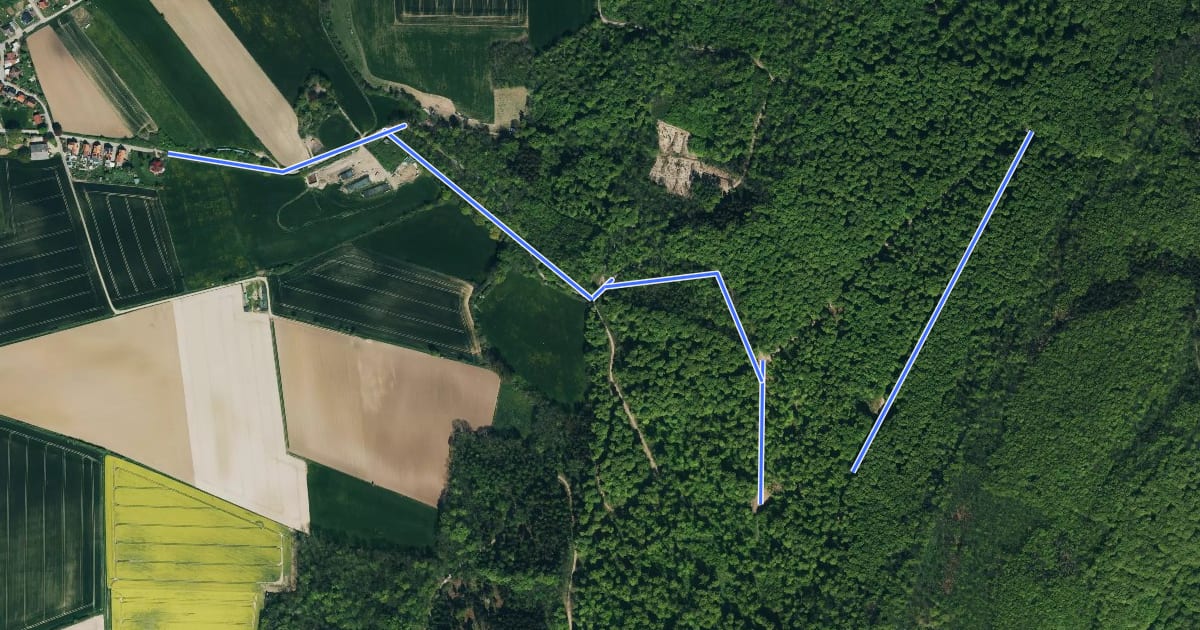 Маршрут CO5 Bessinger Rundweg на спутниковом снимке