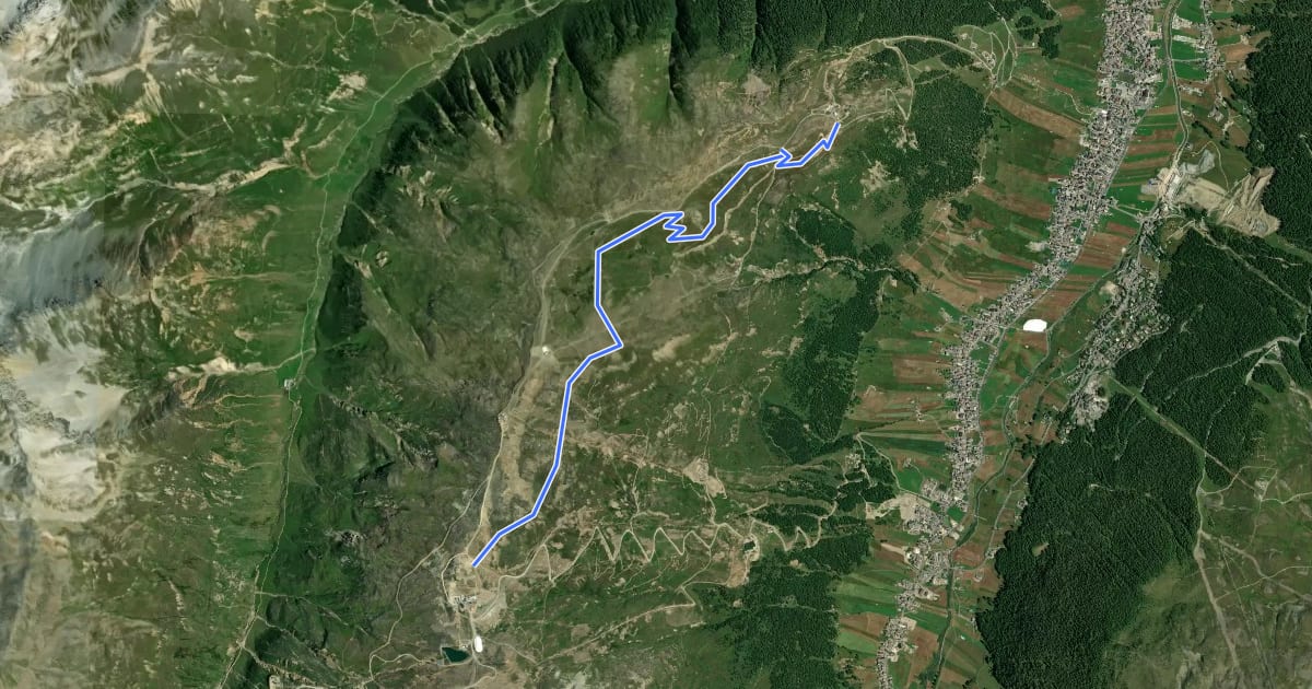 Маршрут Coast to Coast на спутниковом снимке