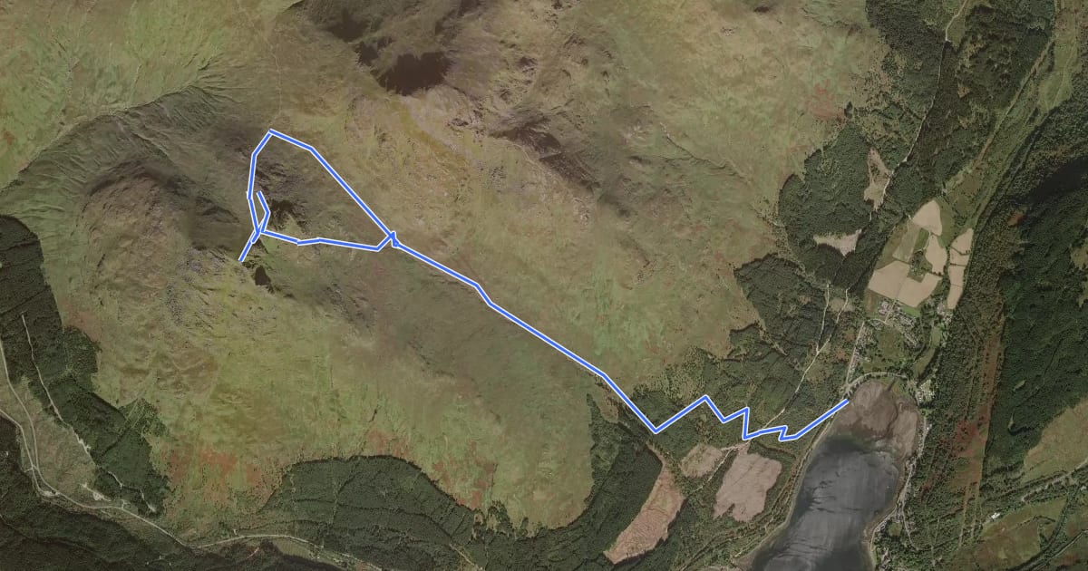 Маршрут Cobbler Trail на спутниковом снимке