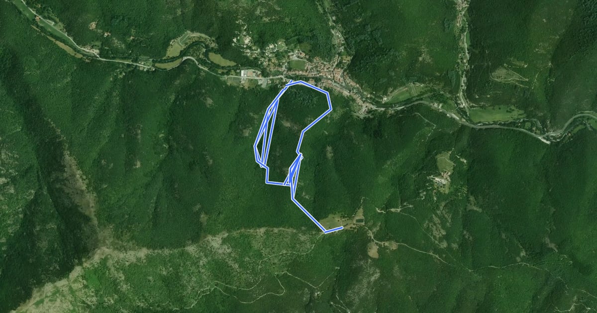 Маршрут Col d'Elze на спутниковом снимке