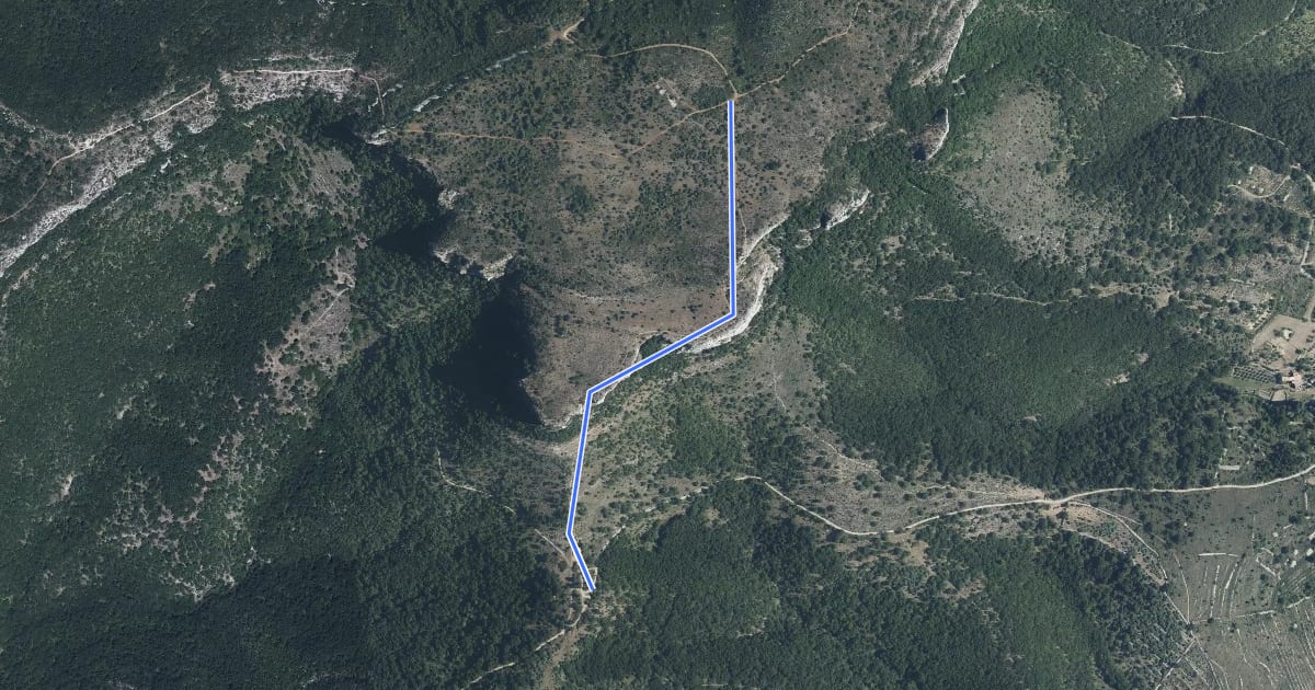 Маршрут Col d'Eyrole - Dent de Rez на спутниковом снимке