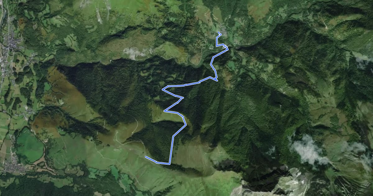 Маршрут Col de Bergout par les Ichantes asp23 на спутниковом снимке
