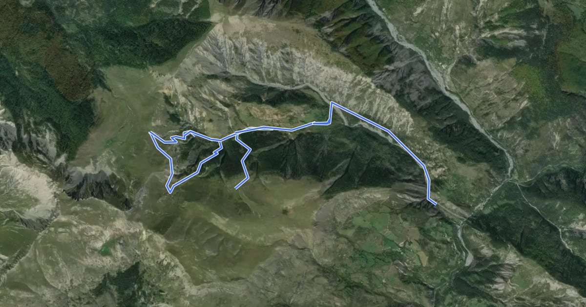 Маршрут Col de Clapouse на спутниковом снимке