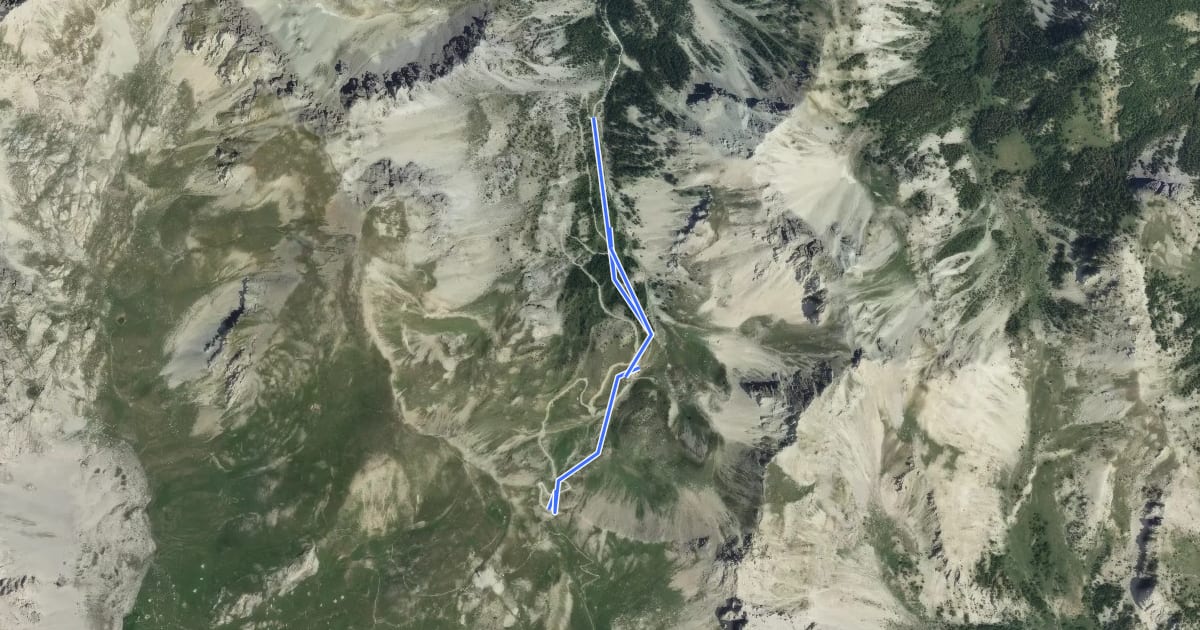 Маршрут Col de Furfande - Depassé l'Eau на спутниковом снимке