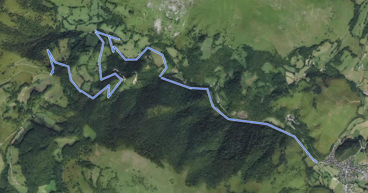 Маршрут Col de Houratate на спутниковом снимке