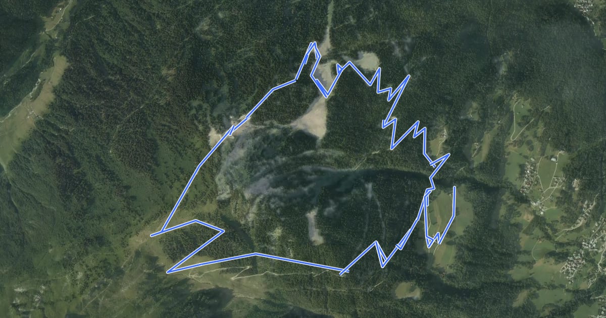 Маршрут Col de l'Arc на спутниковом снимке