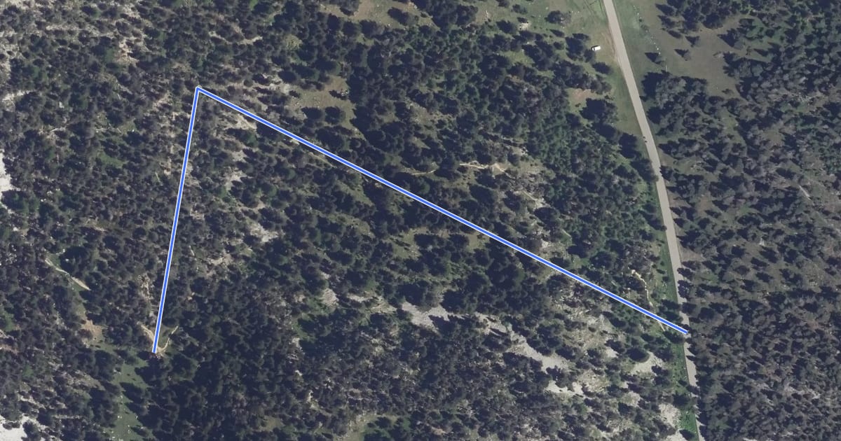 Маршрут Col de l'Echelle - Col de Saint-Hippolyte на спутниковом снимке