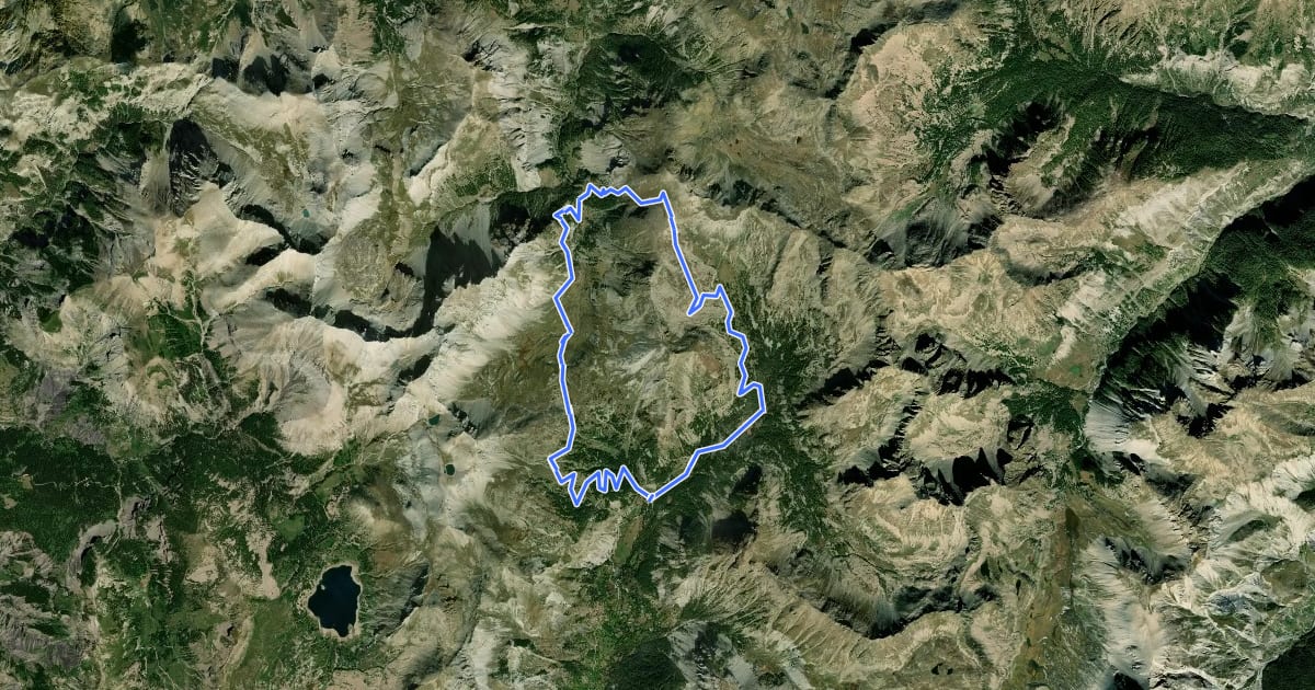 Маршрут Col de la Boucharde на спутниковом снимке