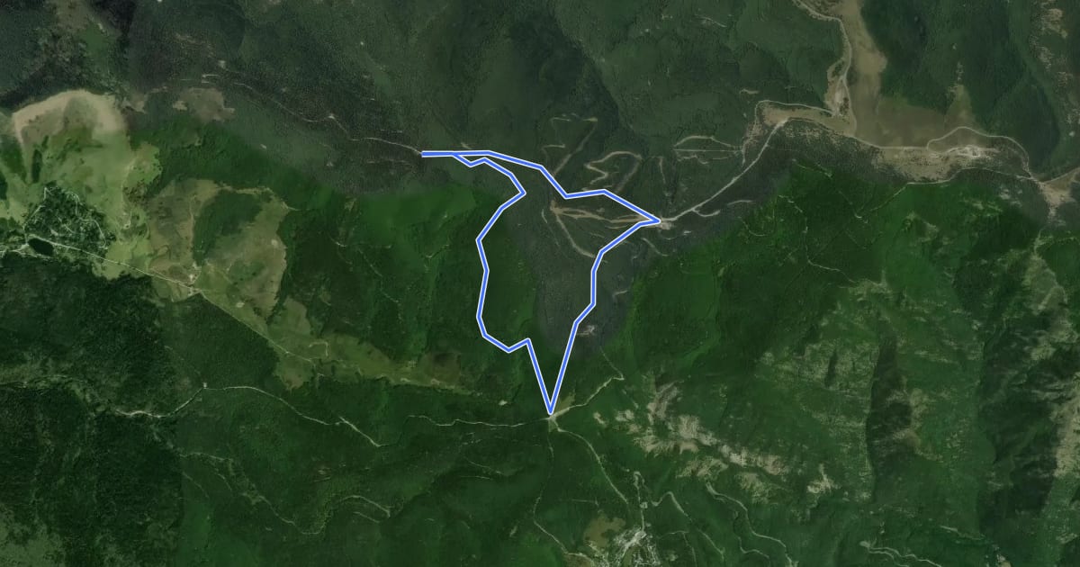 Маршрут Col de la Caumette на спутниковом снимке