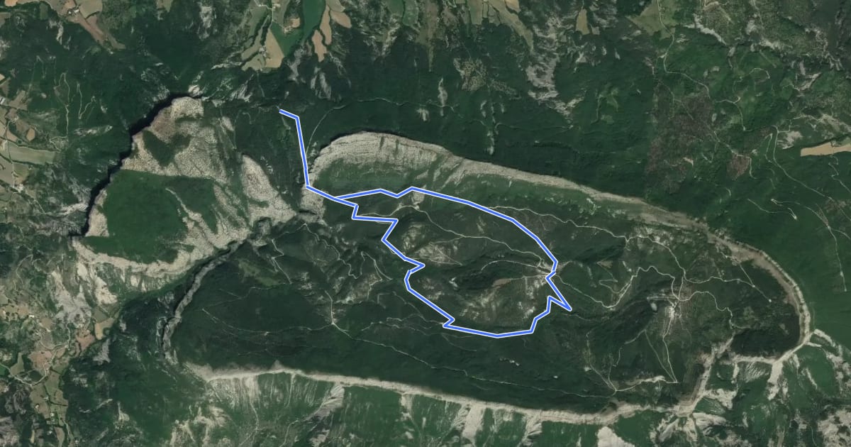 Маршрут Col de la Croix на спутниковом снимке