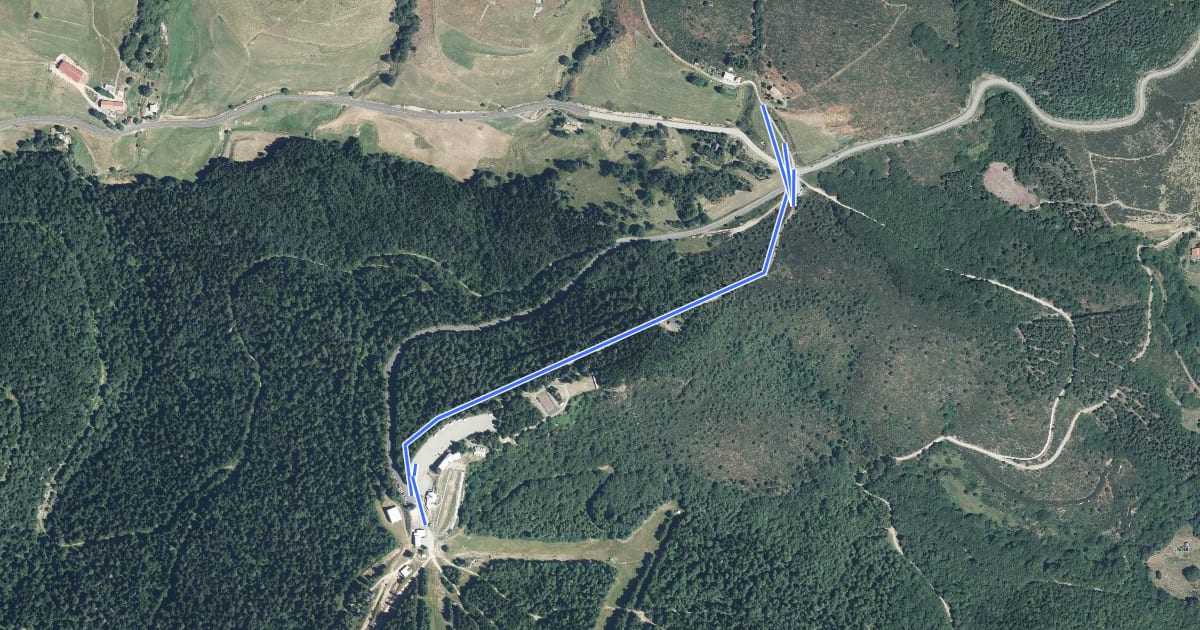 Маршрут Col de la Croix de Bauzon - Billeterie Station на спутниковом снимке