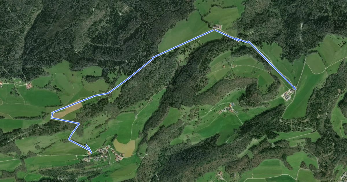 Маршрут Col de la Croix - Seleute на спутниковом снимке
