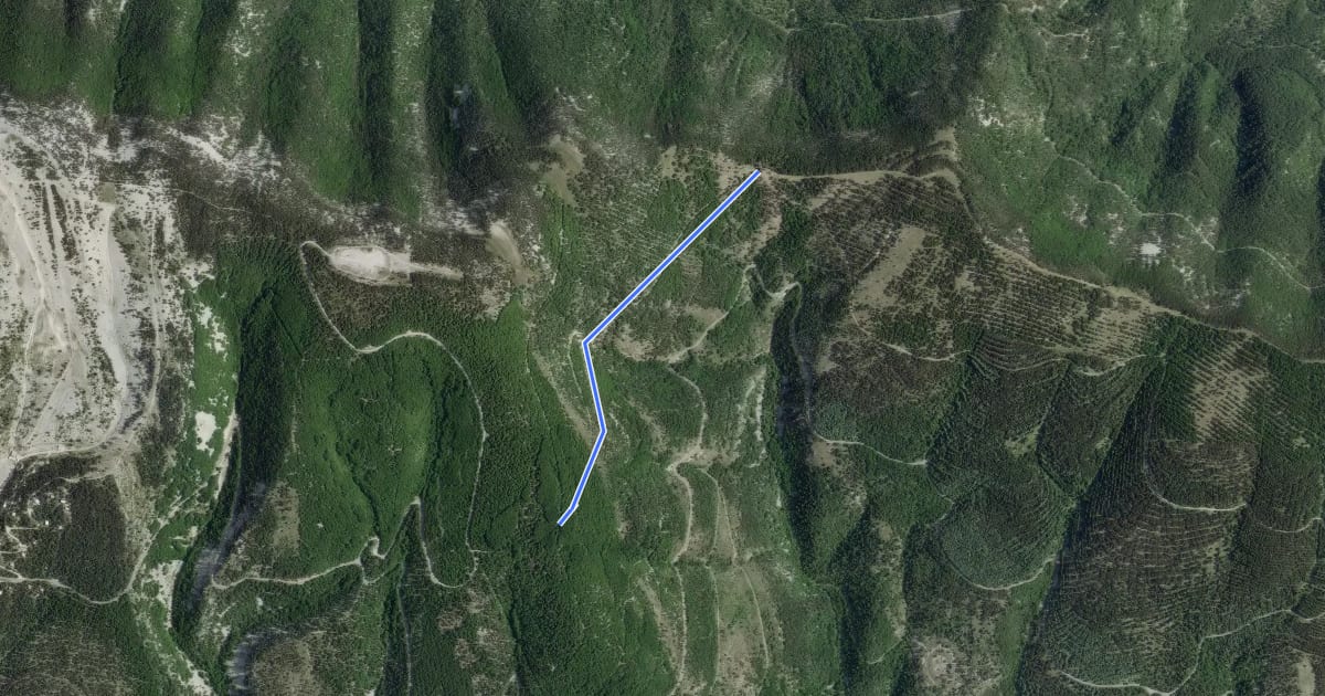 Маршрут Col de la Frache - La Baraque d'Aurel на спутниковом снимке